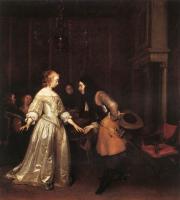 Borch, Gerard Ter - The Dancing Couple